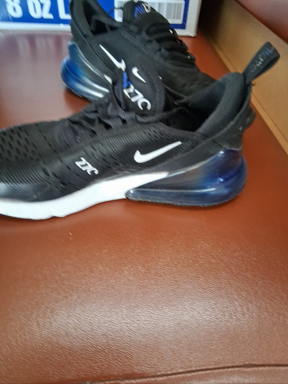Nike Men’s Air Max 270 Black/Blue Athletic Sneakers